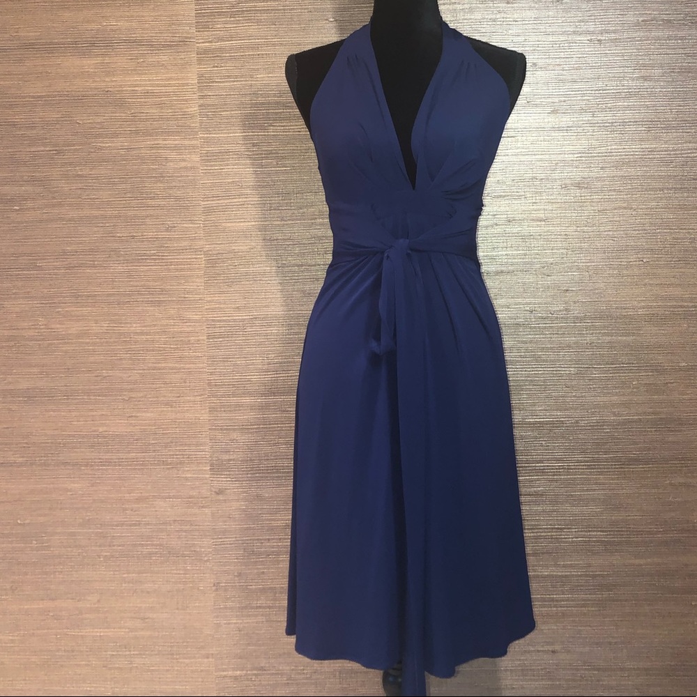 Blue Halter Dress